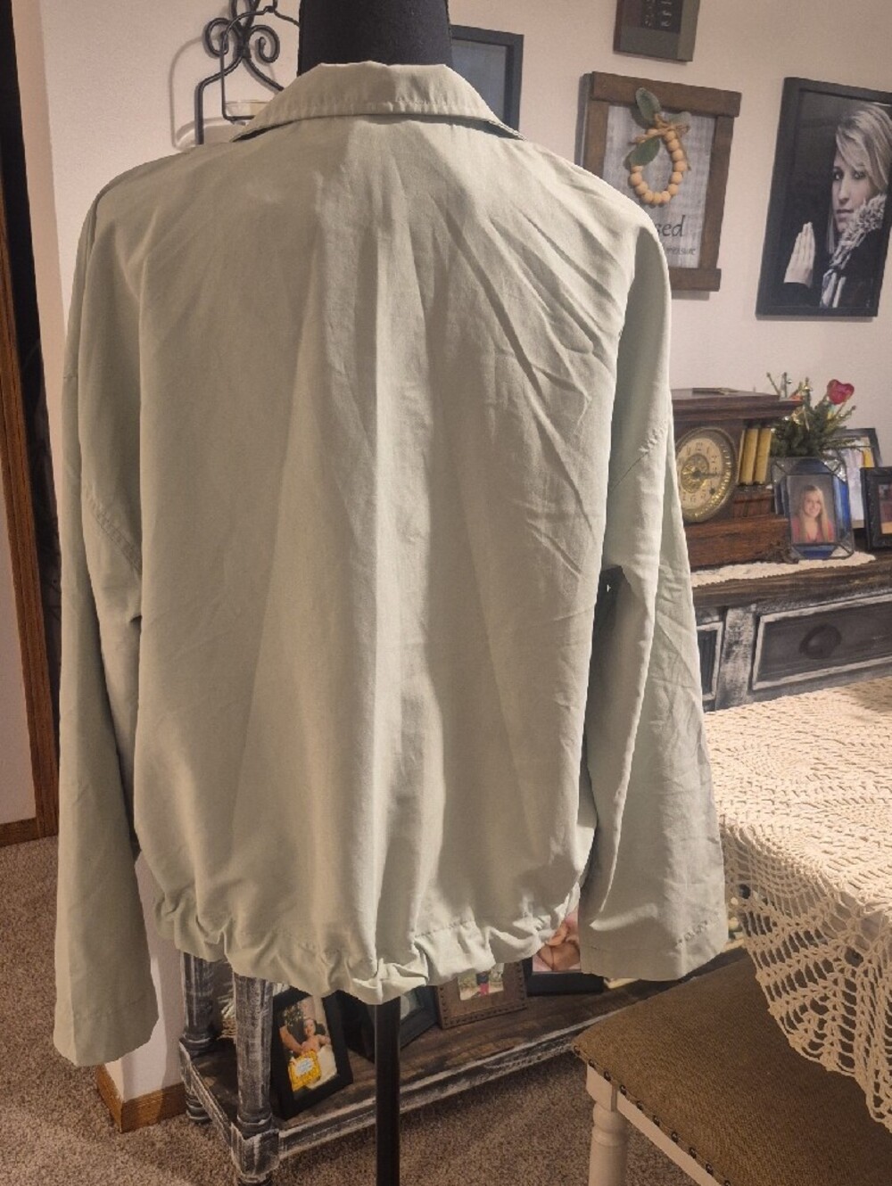 Love Tree Light Sage Utility Drawstring Jacket - Picture 8 of 12